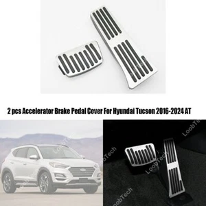For Hyundai Tucson Alloy Foot Rest Pad Accelerator Brake Pedal Non-Slip Cover - Imagen 1 de 9