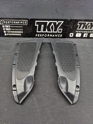 Honda Civic Rear 6X9 Speaker Covers Black Plastic 96-00 EK9 EK4 CTR VTI SiR S04 - Image 1 of 4