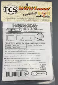 TCS WowSound 1772 WDK-ATH-1 Athearn DCC Conversion Kit NIP! - Picture 1 of 3