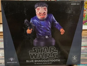 Star Wars: A New Hope Gentle Giant Blue Snaggletooth Bust 1/6 Scale NEW - Picture 1 of 1