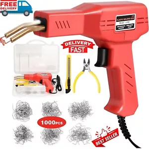 Hot Stapler Car Bumper Fender Plastic Welder Gun Plastic Repair Kit 800 Staples - Picture 1 of 7