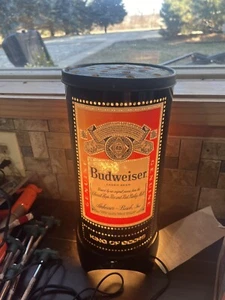 1970s Budweiser Heat Lamp Advertising Beer Spinning Table Top Vintage - Picture 1 of 7
