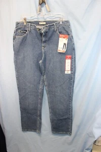 Riders by Lee Relaxed Fit Straight Leg 100% Cotton Women's Blue Denim Jeans 14M - Picture 1 of 5