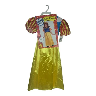 Snow White Tiny Tikes NEW Vintage Dress Kids 4-6 Princess Halloween Dress Up - Image 1 of 4
