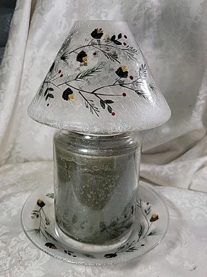 Yankee Candle Piña Temática Grande Crackle Pantalla de Vidrio y Plato de Vidrio a Juego Foto 1 de 4