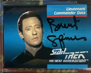 Brent Spiner "Commander Data" Impel STAR TREK Signed Auto Rookie Card - Picture 1 of 7
