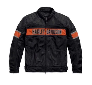 Harley Davidson Herren Trenton Mesh Reitjacke Motorrad Mesh Stoff Jacke - Bild 1 von 5