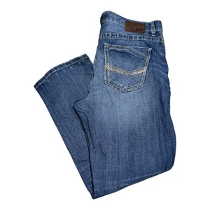BKE Tyler Straight Leg Medium Wash Cotton Blend Jeans Men’s 36S 37x29.5 - Picture 1 of 6