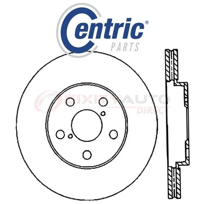 Centric C-TEK Disc Brake Rotor for 2008-2011 Lexus GS460 4.6L V8 - Kit Set pp Foto 1 de 4