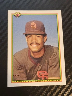 1990 Bowman - Roberto Alomar #221 San Diego Padres  - Image 1 of 2