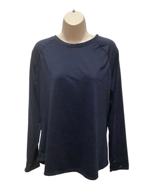 Sudadera ClimateRight by CuddlDuds XL Azul Marino Claro Manga Larga Elastizada Foto 1 de 4