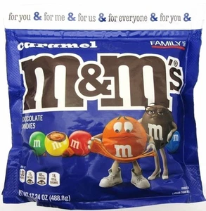 M&M's ~ Caramel ~ m and m ~ Candy ~ 17.24oz Family Size Bag - Picture 1 of 4