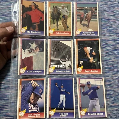 Nolan Ryan (HOF) Pacific 1991 9 Different Card Lot (7375) - Image 1 of 4