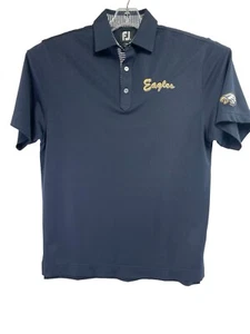 FJ Footjoy / Eagles Mens Sz Medium Navy Blue Polo Shirt (AA40) NW/OTs - Picture 1 of 7