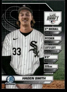 2024 Bowman Draft HAGEN SMITH BOWMAN DRAFT NIGHT #BDN-4 CHICAGO WHITE SOX - Picture 1 of 2