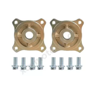 2pc 4 Hole 24T Rear Wheel Hub 4 Stud Lug Steering Axle ATV Quad Go Kart Trike - Picture 1 of 5
