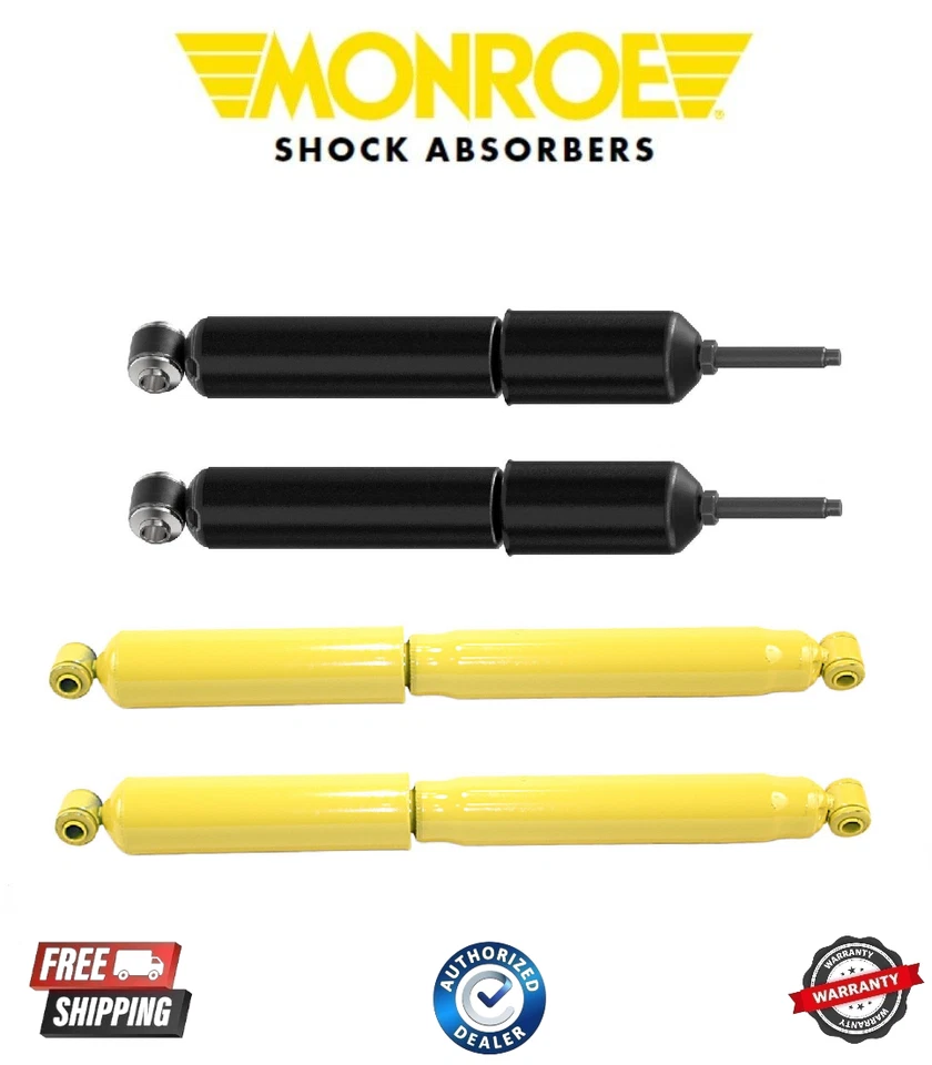 Juego de 2 amortiguadores delanteros y 2 traseros Monroe Gas Magnum para Dodge Ram 2500 3500 2x2 Foto 1 de 1