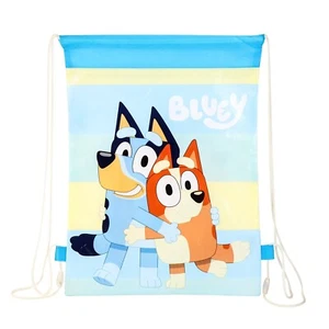 Bolso con cordón azul P.E. Bolsa deportiva de natación para gimnasio escuela tacón de bingo - Imagen 1 de 4