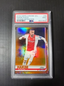 2018-19 Topps Chrome UEFA UCL Hakim Ziyech Orange /25 PSA 9 - Picture 1 of 3