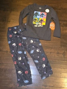 Wonder Nation  Pajamas Boys Astronaut Space Set Gray Out Of This World Sz XS M - Picture 1 of 6