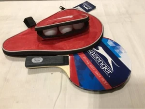 Tischtennis-Set 5tlg Tischtennisschläger 1 Schläger + 3 Bälle + Tasche Slazenger - Bild 1 von 2