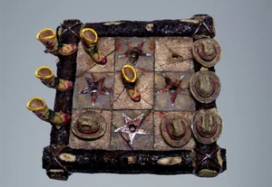 Vintage CowBoy Tic Tac Toe - Western coffee table decor -Western game/decor - Picture 1 of 6