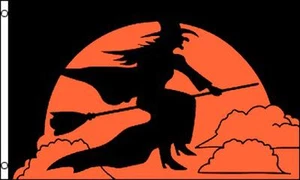 HALLOWEEN WITCH 3 X 5 FLAG #678 sign banners hanging holiday decoration witches - Picture 1 of 1
