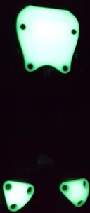 Vortex 250 Pro by ImmersionRC 5 Piece Skid Plate Set 3D Printed GLOW IN THE DARK - Picture 1 of 6