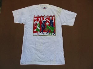 Vtg 1990 Single Stitch FREEDOM in Many Languages T Shirt, Medium - Picture 1 of 17
