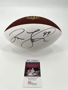 JASON TAYLOR MIAMI DOLPHINS SIGNED WHITE PANEL NFL FOOTBALL JSA COA HOF! AE47640 - Picture 1 of 3