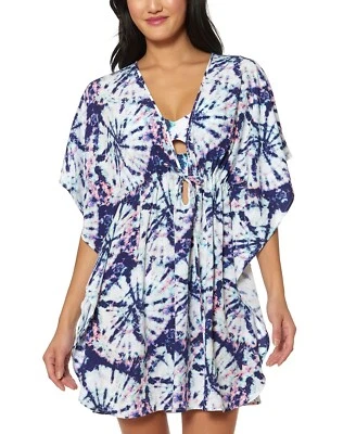 Vestido para mujer Jessica Simpson 261921 tie-dye natación encubrimiento niebla talla mediana Foto 1 de 2