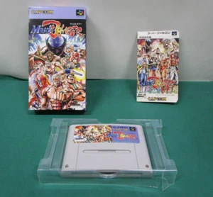 SNES -- MUSCLE BOMBER --included box & manual. Super famicom. JAPAN GAME. 14138 - Picture 1 of 12