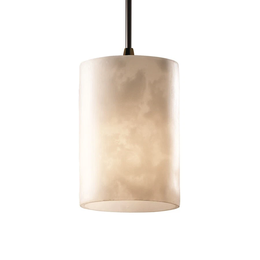 Justice Design Clouds Mini 1-LT Pendant, Flat Rim, Bronze - CLD-8815-10-DBRZ - Image 1 of 1