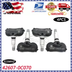 TPMS Tire Pressure Monitor Sensors 42607-0C070 For TOYOTA SIENNA TUNDRA 4PC NEW - Picture 1 of 12
