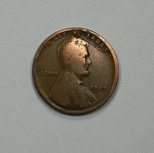 Very Rare 1917 Error Wheat Penny No Mint Mark Die Break Missing L in Liberty - Picture 1 of 24