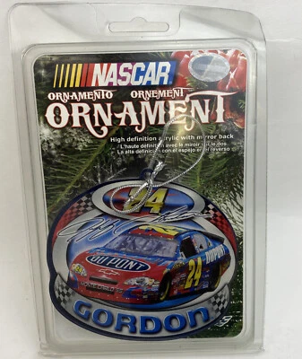 NEW 2007 WINCRAFT NASCAR FLAT Acrylic Mirror ORNAMENT JEFF GORDON DU PONT *T74 - Image 1 of 4