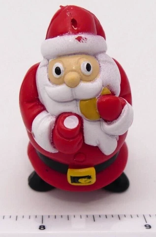 Santa Claus Figure Toy Figurine Toy Christmas Cookie Milk Cover