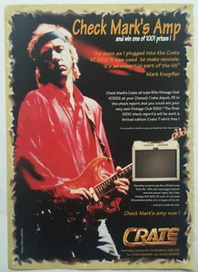 MARK KNOPFLER - CRATE 1996 UK magazine ad DIRE STRAITS - Picture 1 of 1