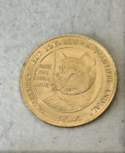 NORTH SHORE ANIMAL LEAGUE~ CAT / DOG ~METAL TOKEN - Picture 1 of 4
