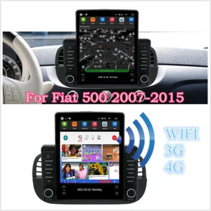 9.5" Android 10.1 Car Stereo Radio GPS Navi Player BT DAB For Fiat 500 2007-2015 - Picture 1 of 12