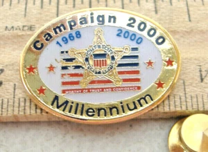 CAMPAIGN 2000~1968 2000~MILLENNIUM~UNITED STATES SECRET SERVICE PIN  - Picture 1 of 4