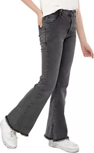 WOGGI Jeans for Teen Girls- Fashionable High Waisted Wide Leg Pant s B13 - Picture 1 of 7