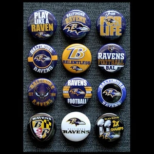 Baltimore Ravens Fußball - 1" Pinback-Tasten - Bild 1 von 2