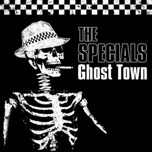 The Specials - Ghost Town - éclaboussures noir/blanc [Très bon album vinyle d'occasion] noir