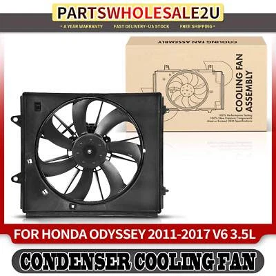 Conjunto de ventilador de refrigeración del radiador del motor derecho para Honda Odyssey 2011-2017 V6 3,5 L Foto 1 de 4