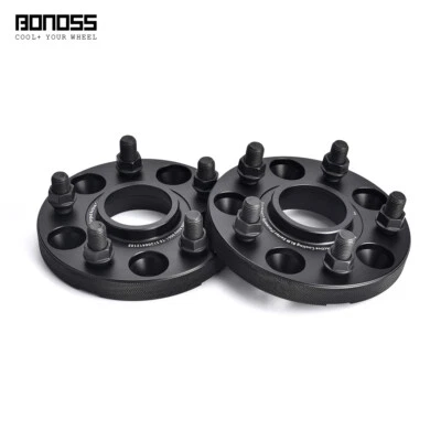 Juego de 4 espaciadores de rueda anodizados negros BONOSS de 20 mm para Acura TLX 2014- Foto 1 de 4