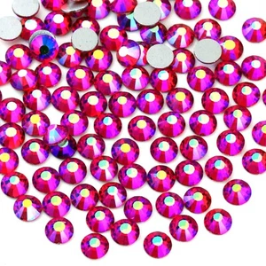 1440pcs Lt. Siam AB Nail Art Rhinestones Glitter Gems 3D Tips DIY Decoration - Picture 1 of 10