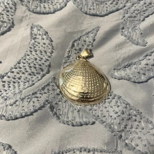 Sterling Silver 925 Shell Pendant marked Mexico TN-49 925 #Mexican Silver - Picture 1 of 6