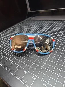 Rare CEBE France Retro Vintage Red, White and Blue Aviator Sunglasses Shades VTG - Picture 1 of 11