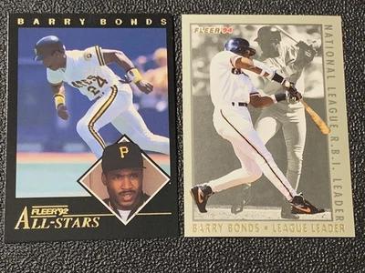 Fleer Barry Bonds All Stars 1992 #3 de 24 y 1994 RBI League Leader SF Giants Foto 1 de 4